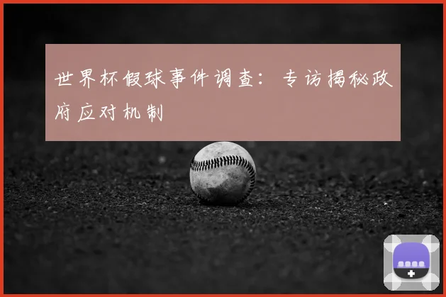 世界杯假球事件调查：专访揭秘政府应对机制